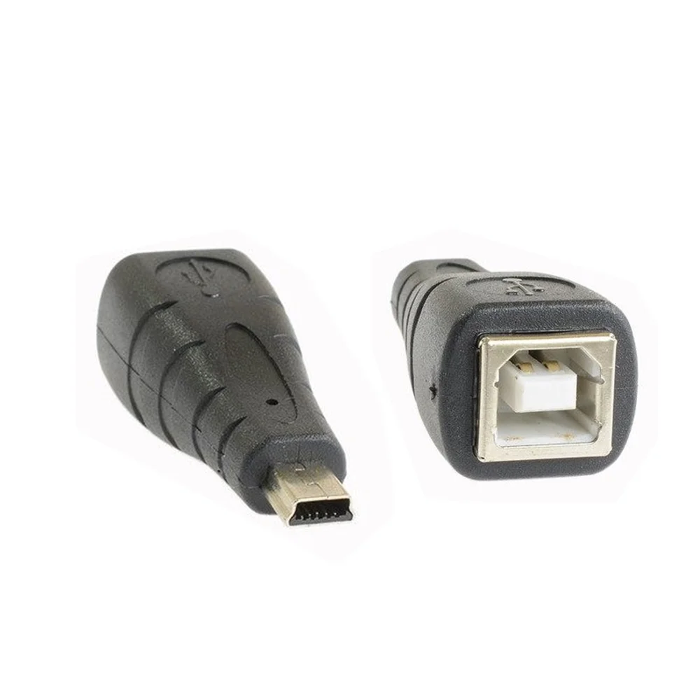 Cable de impresora hembra de impresión USB 2.0 a mini adaptador USB BF/Mini 5P macho de 5 pines
