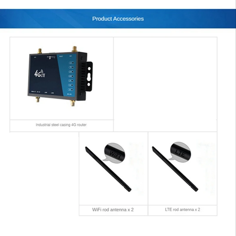 Enrutador 4G LTE con ranura para tarjeta SIM, enrutador inalámbrico con cable de 300Mbps, LT220-5, enchufe europeo, 1 Juego - imagen 3