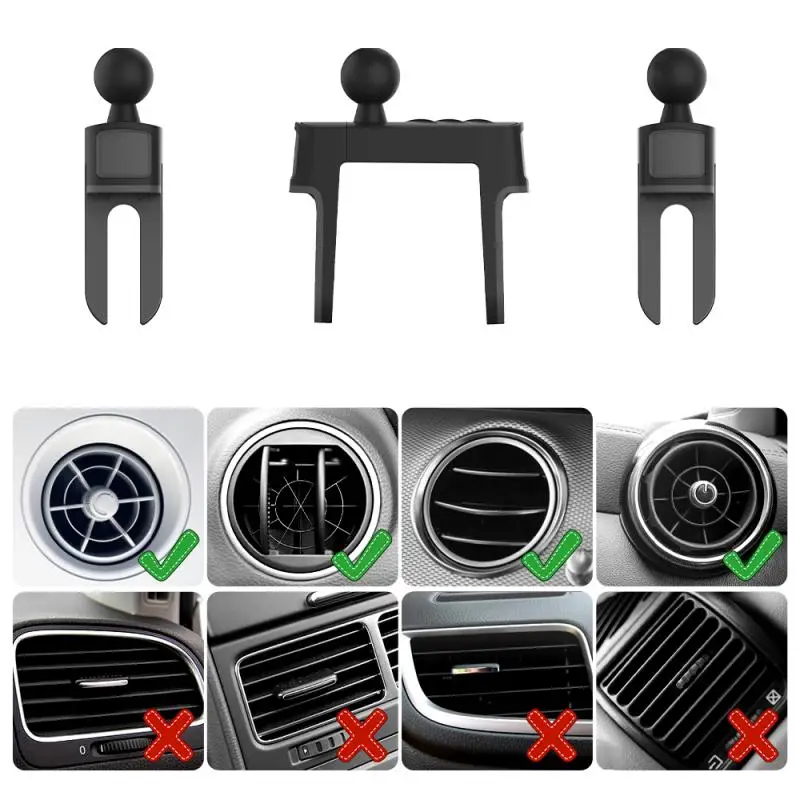 El nuevo soporte especial de salida de aire redondo es adecuado para mercedes-benz Turbo Clip de coche accesorios creativos para teléfono móvil - imagen 4