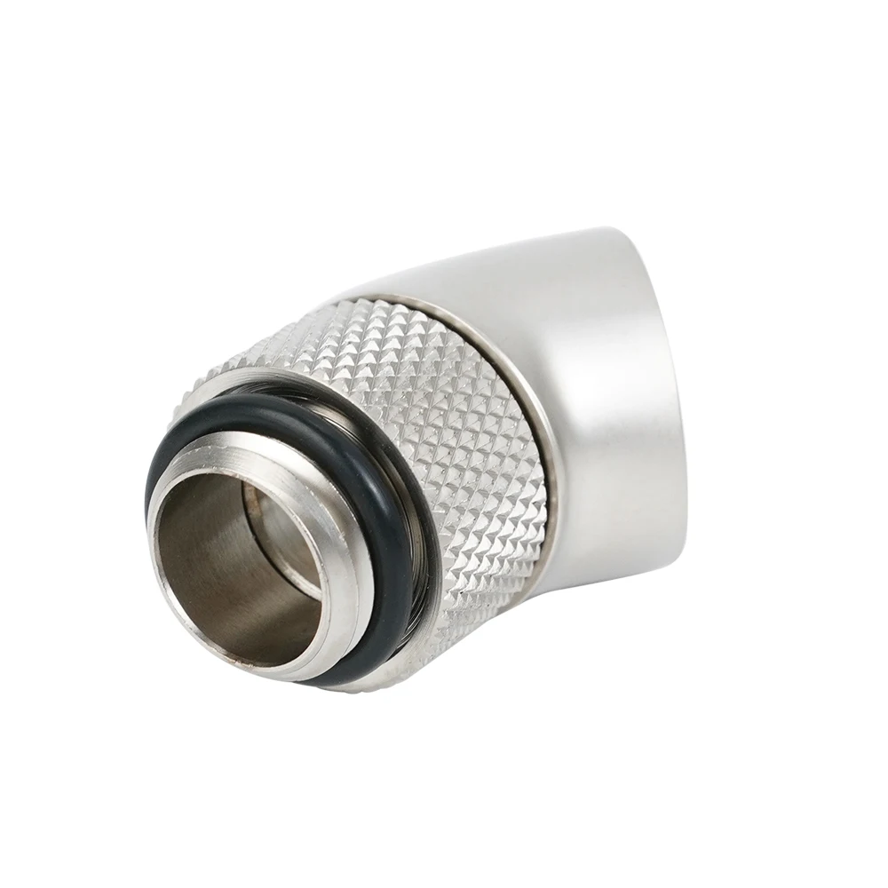 Barrow Accesorios giratorios de 45 grados G1/4 "Adaptador de computadora de refrigeración por agua oro negro blanco plata G1/4 '', TWT45-B01 - imagen 5