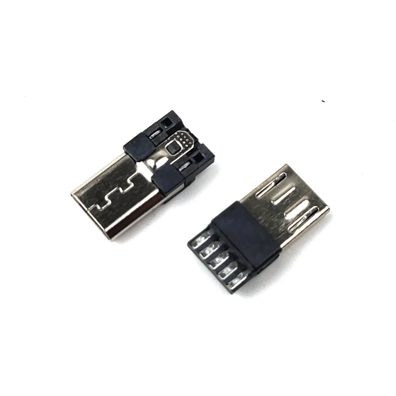 20 piezas Micro USB 2,0 macho, 2p/4p/5 pines, Conector de puerto USB, Terminal de enchufe trasero - imagen 4