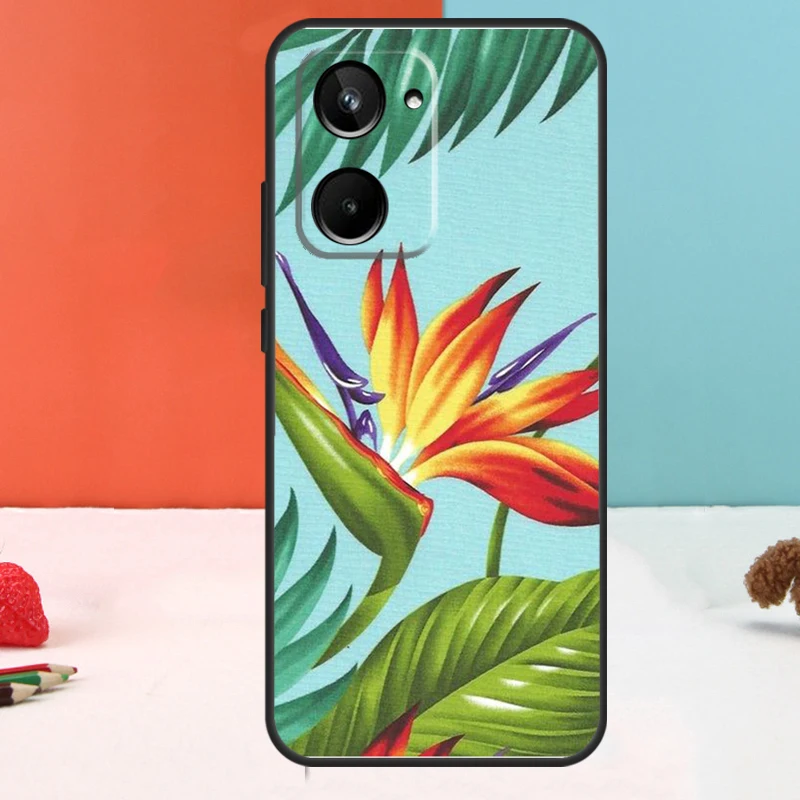 Funda de pájaros hawaianos del paraíso Tropical para Realme 15 Pro GT6 GT7 10 11 12 13 14 Pro Plus C51 C53 C55 C61 C63 C65 C67 C75 C71 - imagen 5