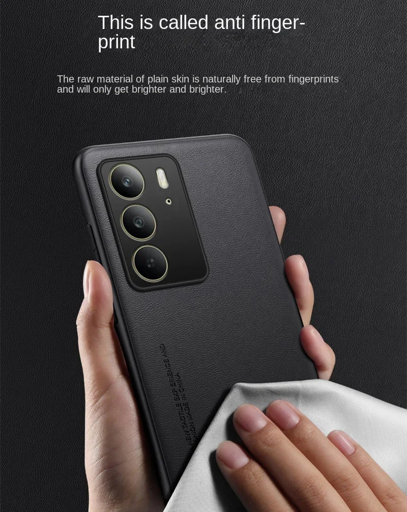 Para Realme C75 C 75 Funda de cuero PU liso para Realme C75 C67 C61 C63 C65 C55 C53 C51 C30 C35 funda dura a prueba de golpes con parachoques mate - imagen 4