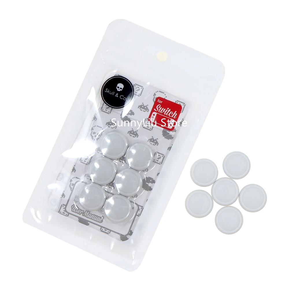 6 unids/set Skull & Co. Piezas de reparación de cubierta de Joystick de repuesto para Nintendo Switch para Switch OLED Joy-Con para switch lite - imagen 2