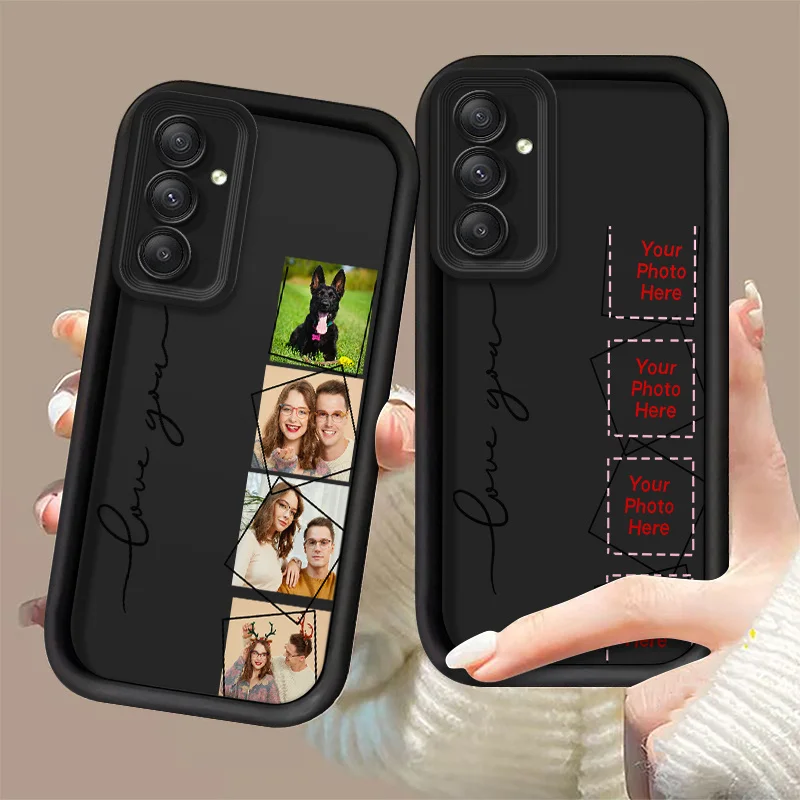 Funda suave de silicona personalizada con imagen múltiple para iPhone 16 15 14 13 12 11 Pro Max SE 2020 2022 XS XR Plus, foto DIY