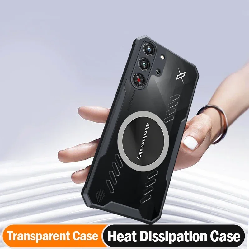 Capa transparente para Red Magic 10 Pro Plus, Funda protectora transparente contra disipación de calor para teléfono Nubia RedMagic 10 Pro + Funda - imagen 4