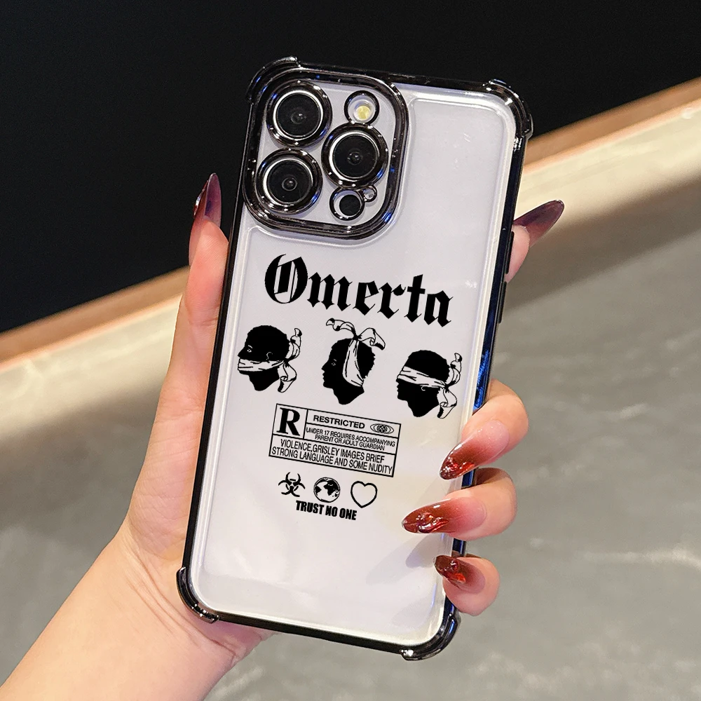 Funda de teléfono Omertas Maes a la moda para OPPO A78 A74 A60 A38 Reno 13 12 11 10 8 7 6 Pro Realme C75 C55 C53 cubierta transparente anticaída - imagen 3