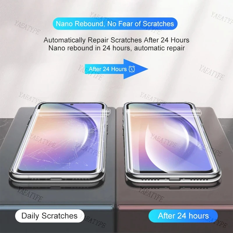 3 uds película de hidrogel para Samsung Galaxy A55 A35 A25 A15 A05s A54 A34 A24 A14 5g A04s A53 A33 A23 A13 Protector de pantalla - imagen 3