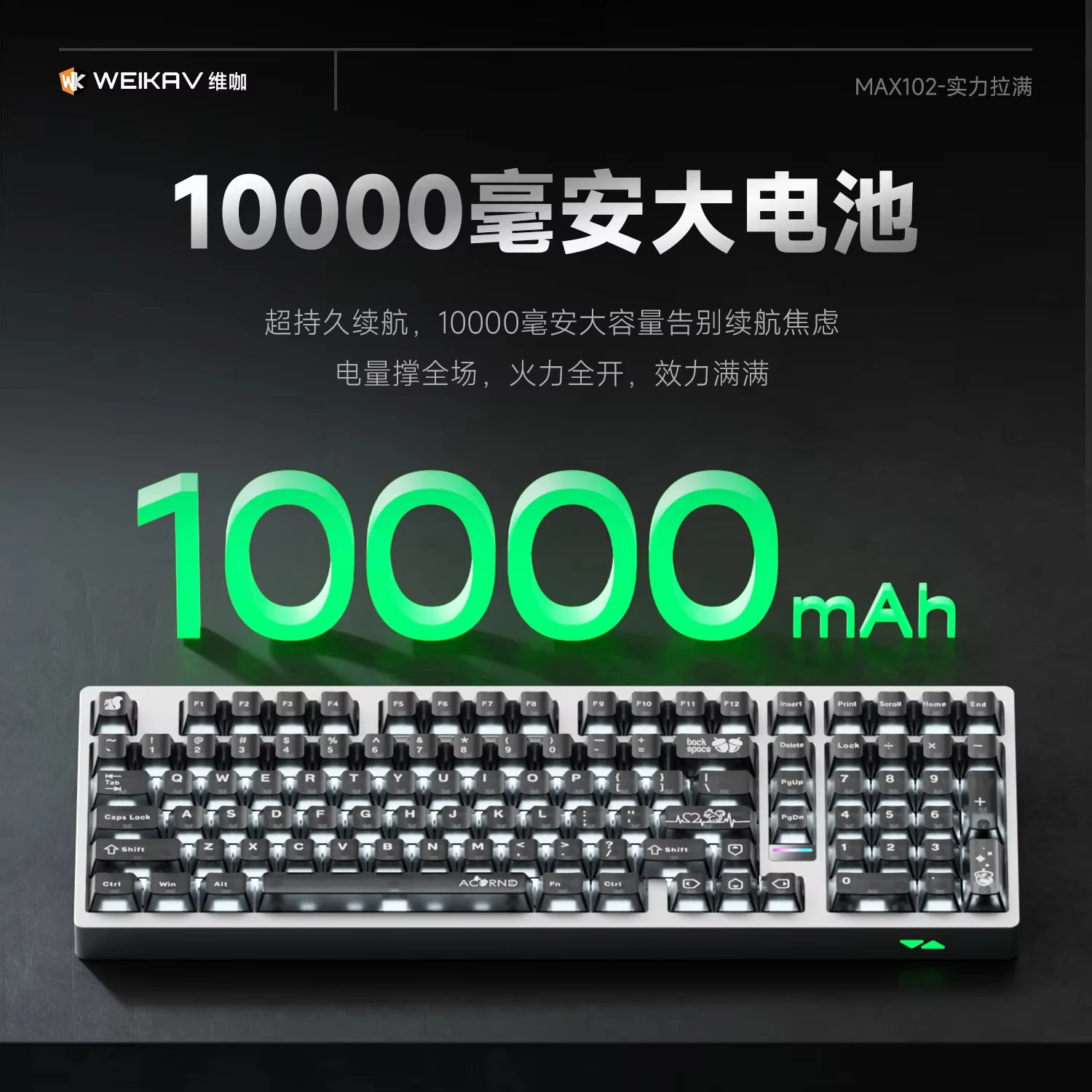 Weikav Max 102 Teclado mecánico de aleación de aluminio para jugar, inalámbrico, Bluetooth, RGB, intercambio en caliente, accesorios personalizados para Pc, regalos - imagen 4