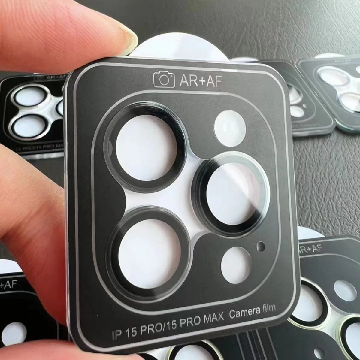 Protector de cámara para iPhone 17 Pro Max Air 16 15 14 13 Mini anillo de Metal tapa brillante película protectora de lente de cámara - imagen 2