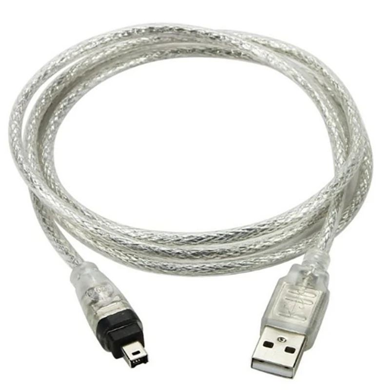 USB macho a Firewire IEEE 1394 Cable adaptador iLink macho de 4 pines Cable Firewire 1394 para SONY DCR-TRV75E DV - imagen 5