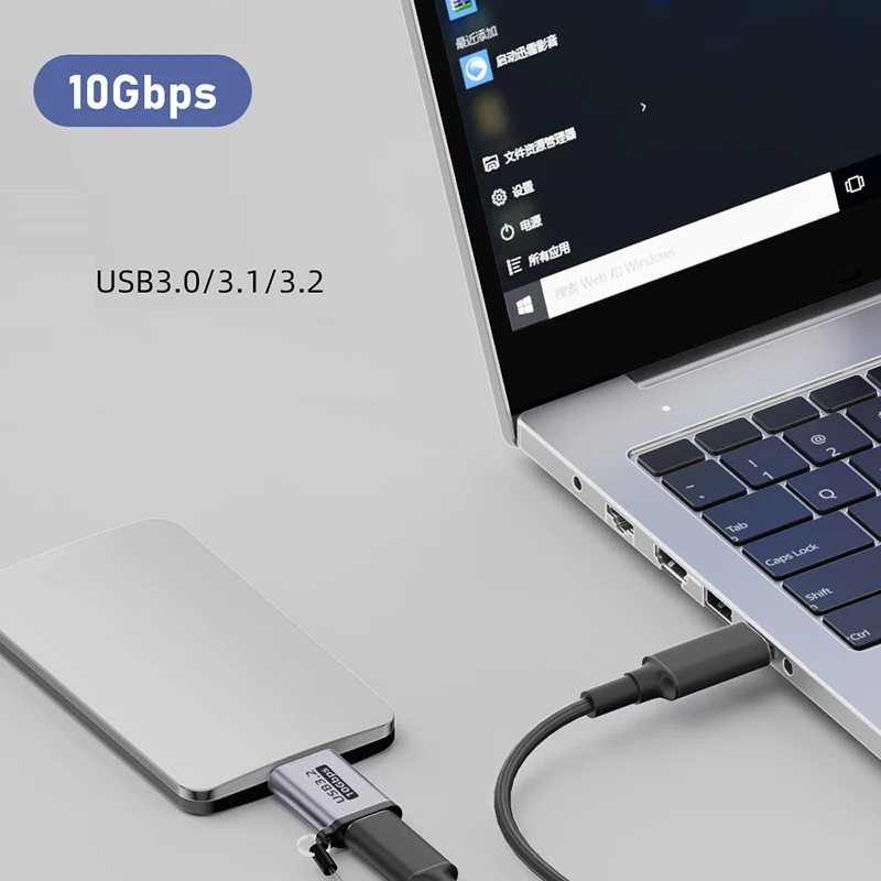 Convertidor Micro B a USB C tipo C hembra USB-A hembra macho para HDD SSD disco duro externo adaptador de transferencia de datos enchufe de carga - imagen 5