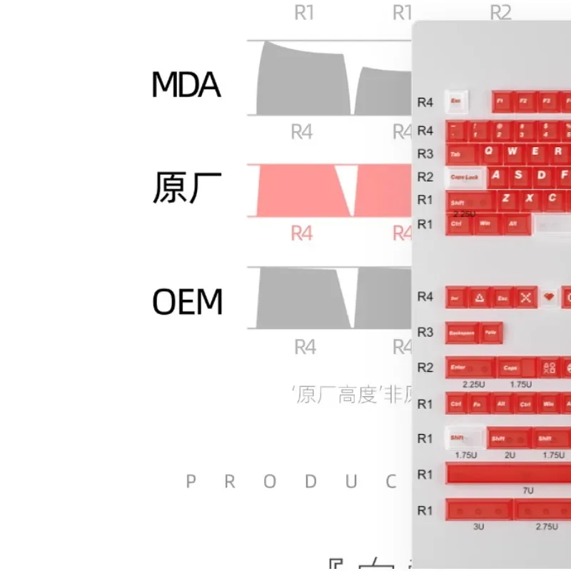 Juego de teclado mecánico Original DRY MARTINI de 154 teclas, teclas de niebla mate, transparente, PC, blanco, transparente, regalos de altura - imagen 2