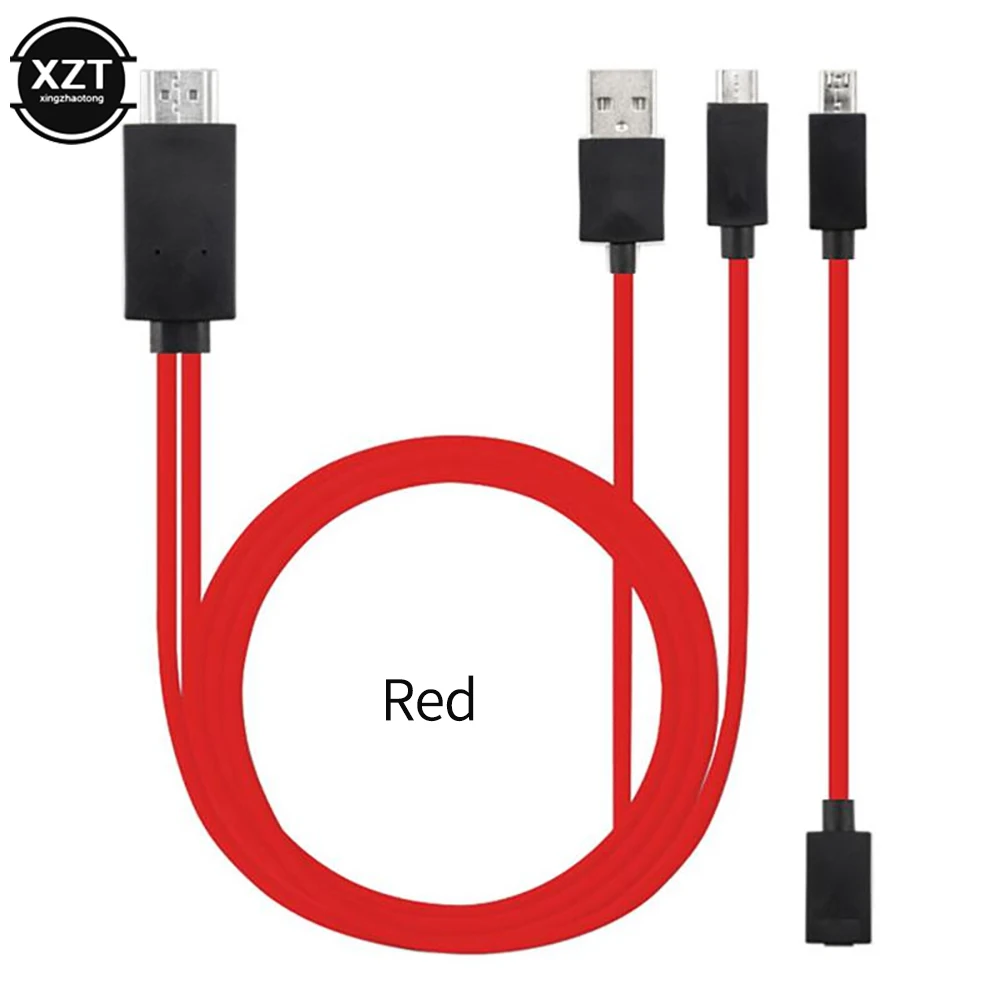Cable Micro USB MHL a HDMI compatible con 5 pines y 11 pines 1080P HD TV Cables adaptador para teléfono Samsung HuaWei Xiaomi HTC Android - imagen 2