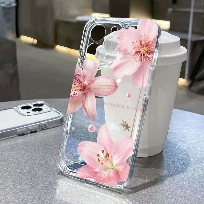 Funda de teléfono con flor de trompeta para Xiaomi Redmi Note 14 Pro 4G, funda suave Redmi Note 14 Pro Plus 5G 13 12S 12 11 10 14C 13C 12C
