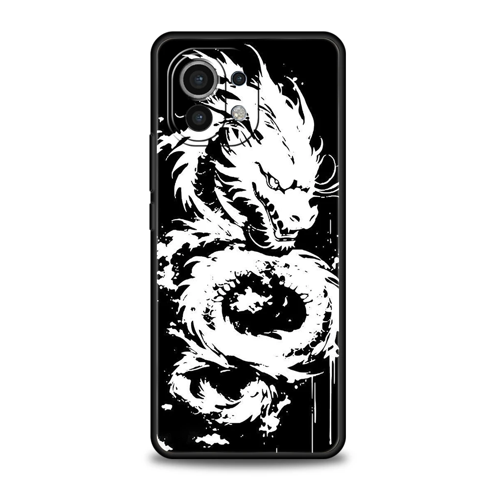 Funda de teléfono para Xiaomi 15 14 13 12 Lite 14T 13T 12T Pro Poco X7 X6 X5 X4 X3 NFC F7 Ultra F6 Pro funda suave dragón - imagen 2