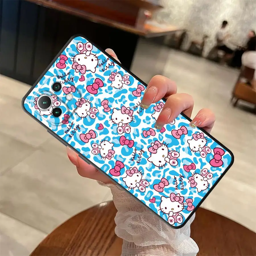 Funda para Xiaomi Mi 11 12 13 Lite 10T 11T 12T Pro 12X 13 14 15 Pro funda de teléfono suave negra muñeca bonita de dibujos animados - imagen 4
