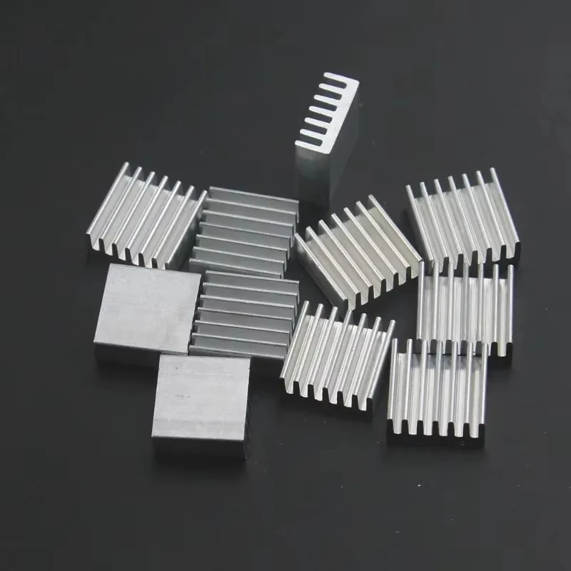 50 Uds. Chip de radiador de aluminio refrigeración 14x14x6mm VGA RAM IC juego de herramientas electrónicas para garantizar el rendimiento de la computadora - imagen 2