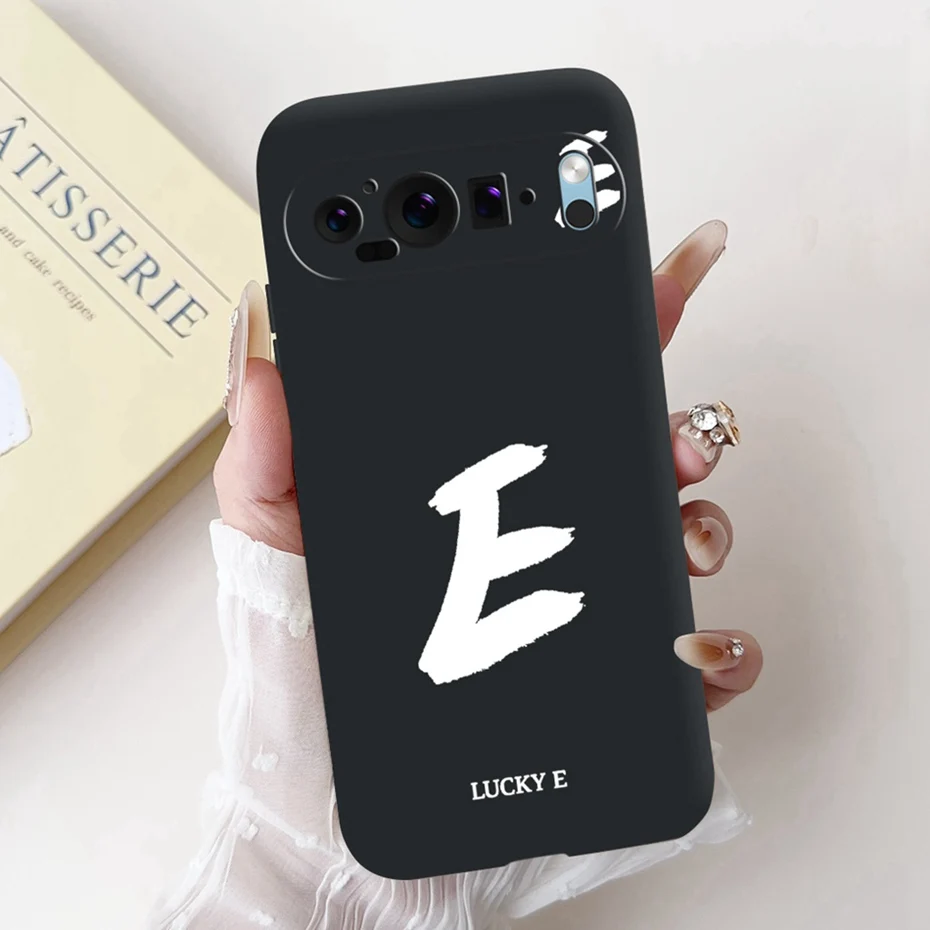 Nueva funda de teléfono con letras a la moda para Google Pixel 9 Pro 9A, funda de silicona suave a prueba de golpes para Google Pixel9 9A 9Pro, fundas para parachoques