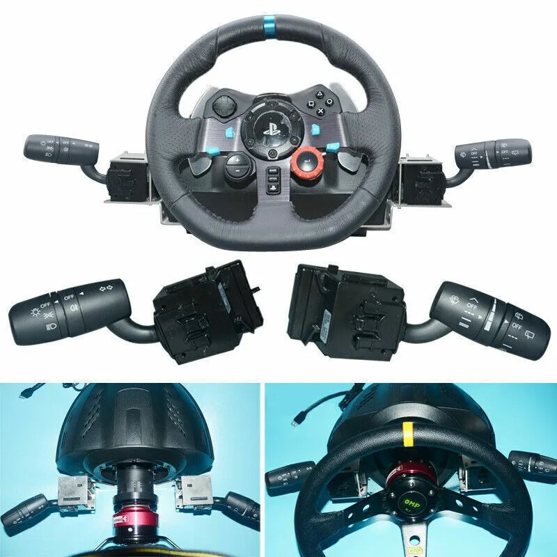 Limpiaparabrisas de señal de giro del volante del simulador de carreras para Thrustmaster T300RS SIMAGIC para Logitech G29/G27 para ETS2 versión vigorosa