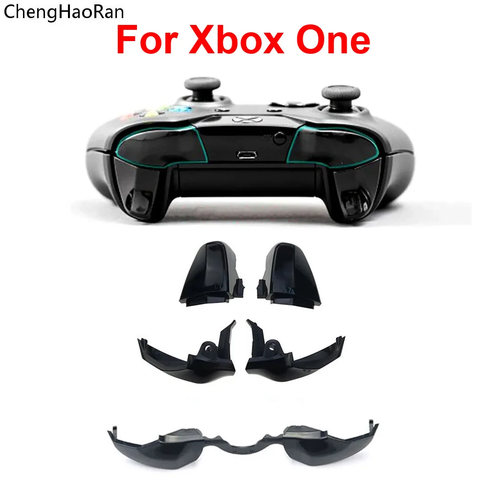 Juego de botones negros para mando de Xbox One, piezas de reparación de repuesto de almohadilla D, RT LT, RB, LB, 1 unidad