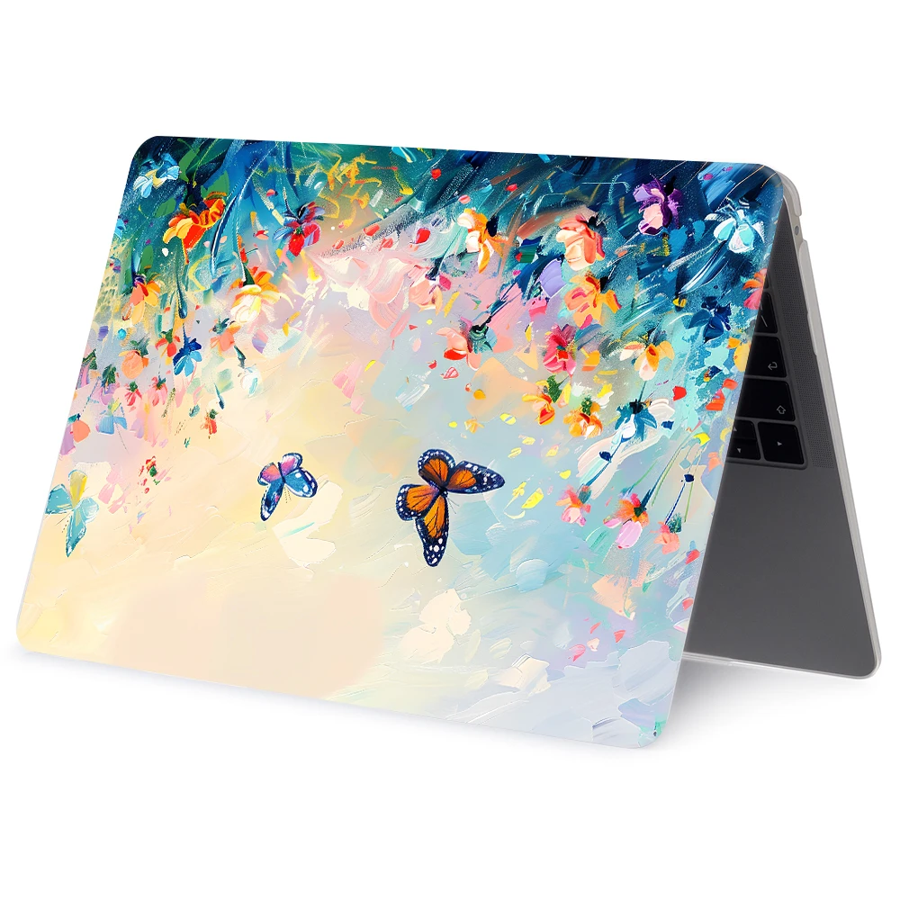 Funda de ordenador portátil con pintura al óleo para MacBook Air 13 M4 13,6 15 A3241 2025 para MacBook Pro 14 M1 2021 funda M2 M3 A3112 cubierta dura - imagen 5