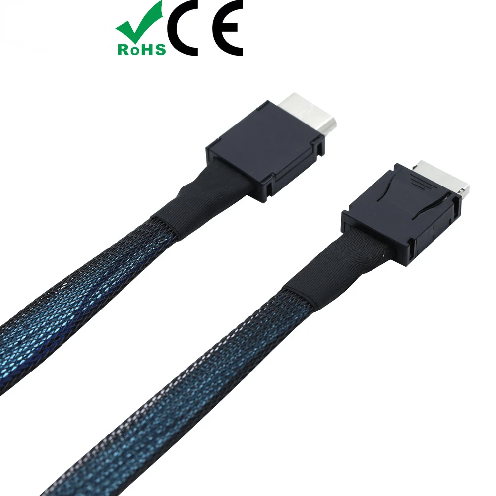 OcuLink PCIe PCI-Express SFF-8611 4i a OcuLink SFF-8611 4I SSD Cable activo de datos - imagen 3