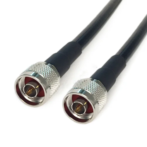1 unidad LMR400 N a N conector macho LMR-400 50-7 Cable Coaxial extensión puente Pigtail
