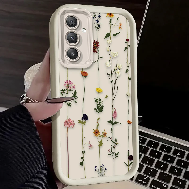 Funda de hierba de flores coloridas para Samsung Galaxy A54 A05S A05 A34 A24 A14 A53 A33 A23 A13 A52 A52S A32 A22 A12 A71 A51 A31 - imagen 4