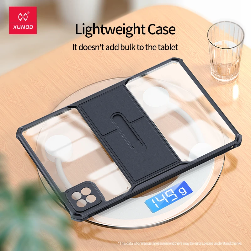 Xundd para Xiaomi Pad 7 Pro 11,2 funda para Pad 7 11,2 funda protectora a prueba de golpes para tableta funda transparente con soporte - imagen 4