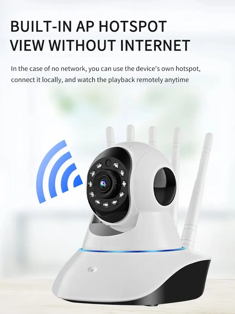 Cámara IP 5tianxian 2,4G WIFI hogar inteligente Audio bidireccional Pan Tilt 1080P vigilancia de seguridad inalámbrica cámara CCTV interior Baby Mon - imagen 3