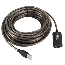 Cable de extensión USB 2,0 de 5/10/15/20m, repetidor activo macho a hembra, Cable de extensión de tarjeta de red inalámbrica, adaptador USB
