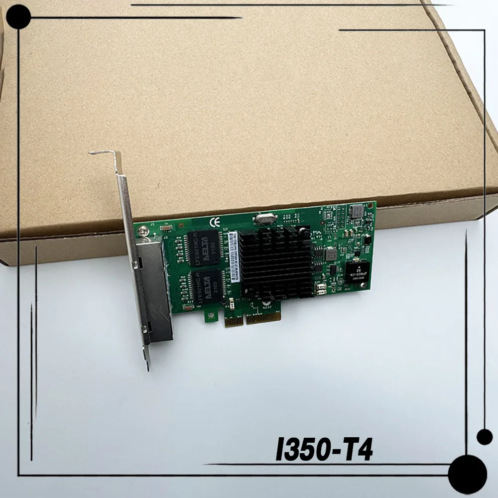 Para tarjeta de red Gigabit de 4 puertos Intel I350-T4 tarjeta de red de cámara Industrial Visual I350T4V2 - imagen 3