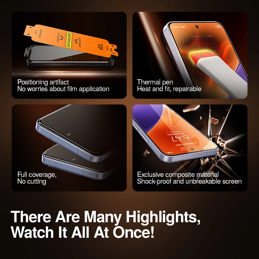 Protector de pantalla SmartDevil para Xiaomi 15 Ultra 15 Pro, película suave curvada sensible al calor con pegamento completo para Mi 14Ultra 14Pro con herramienta - imagen 5