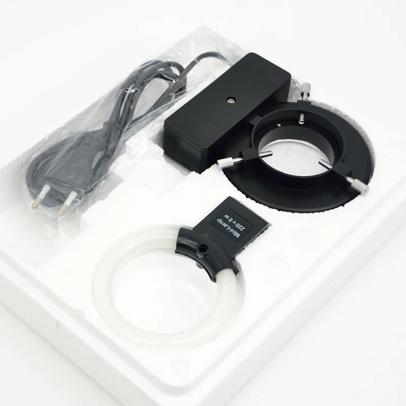 FYSCOPE Anillo fluorescente de iluminación para microscopio 8W Luz negra circular 220V Bombilla separada