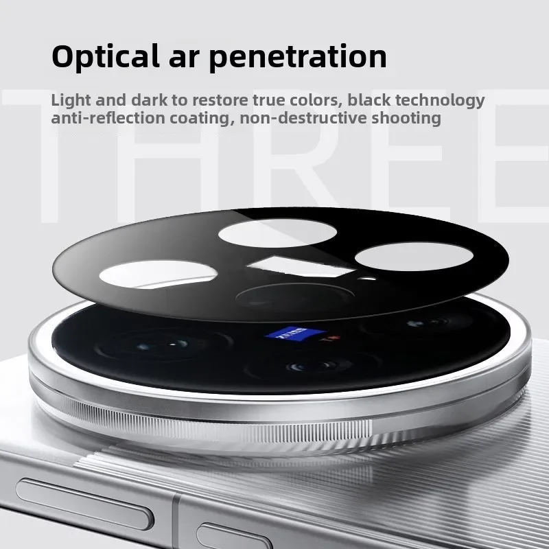 3 uds para VIVO X200 Ultra Protector de lente de cámara película de lente posicionamiento AR película de lente antirreflectante para VIVO X 200 Ultra - imagen 4