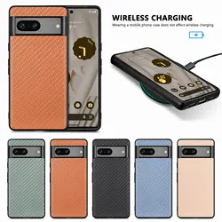 Google Pixel 7 Pro Funda Fibra Carbono – Silicona Suave Antigolpes