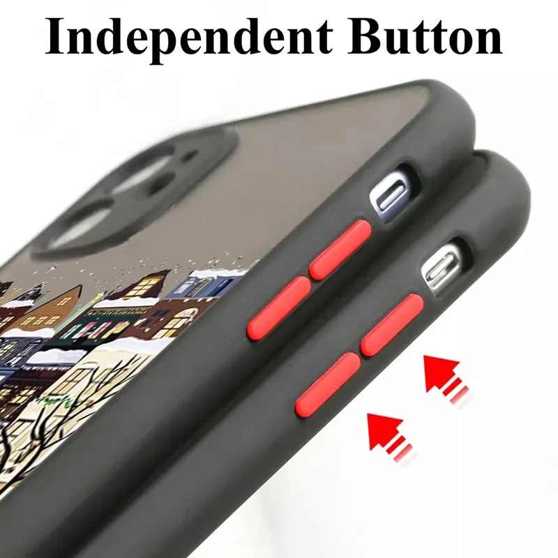 Funda de teléfono con paisaje nevado de edificio Rural para Samsung Galaxy S25 S24 S23 S22 S21 FE Plus FE Ultra A15 A16 A35 A52 A54 A55 5G - imagen 5