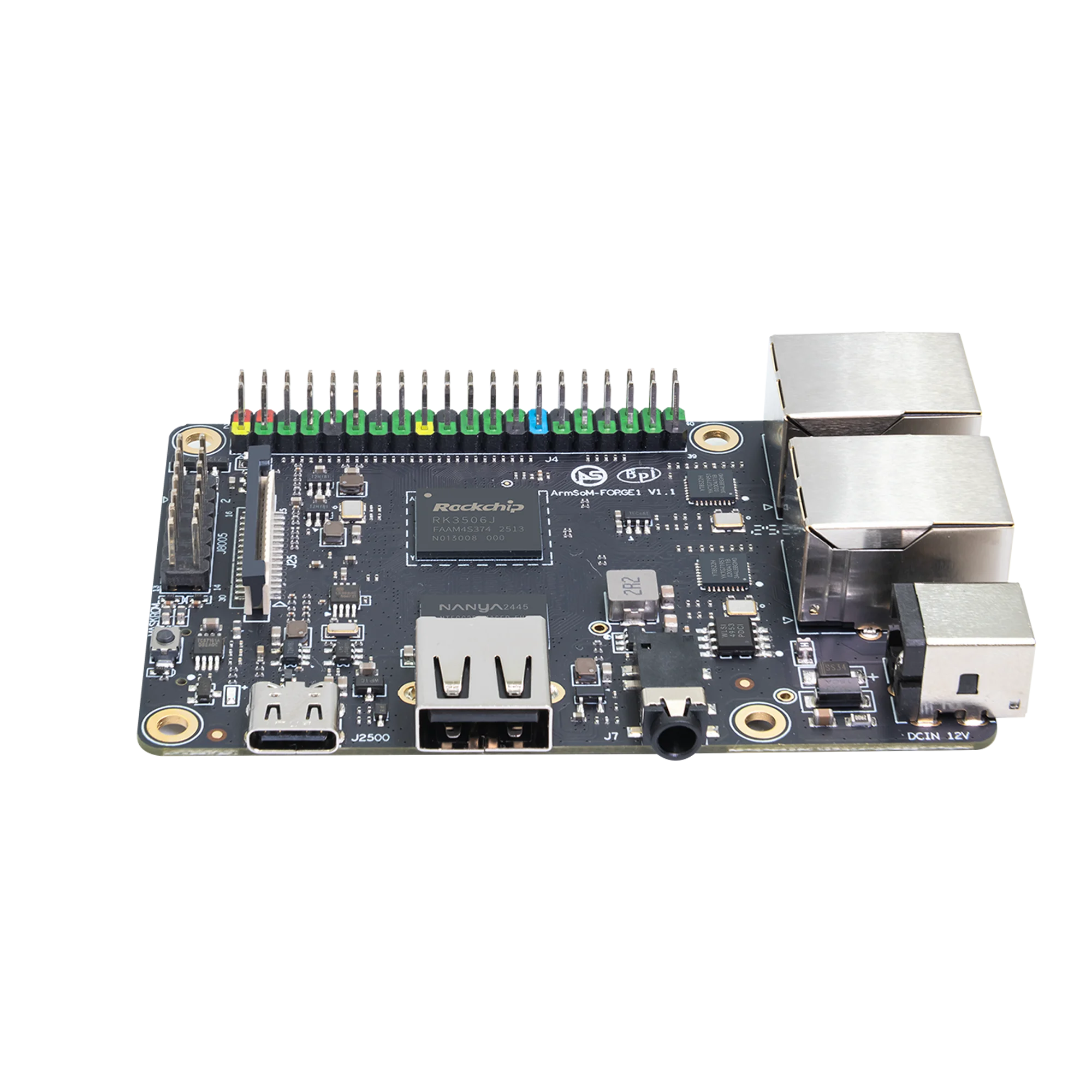 Banana Pi BPI-Forge1 RockChip RK3506J RK3506 Procesador de Cortex-A7 de triple núcleo 512MB DDR3L 512MB NAND Computadora de placa única - imagen 3