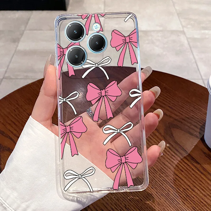 Para Infinix Hot 40 Pro X6837 funda Hot40 X6836 40i X6528B claro de lujo lindo conejo de amor divertida funda de silicona Infinix Hot 40 carcasa - imagen 4