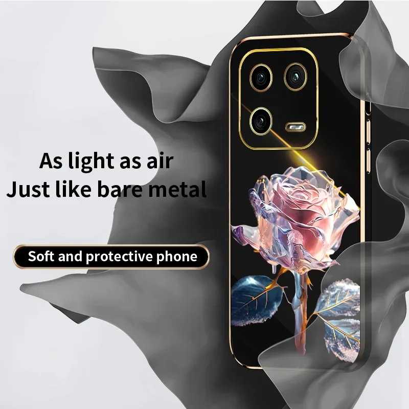 Funda de teléfono esmerilada de moda rosa para Xiaomi Redmi Note 13, funda suave Redmi Note 13Pro Note13Pro Plus, funda de TPU 4G 5G - imagen 2