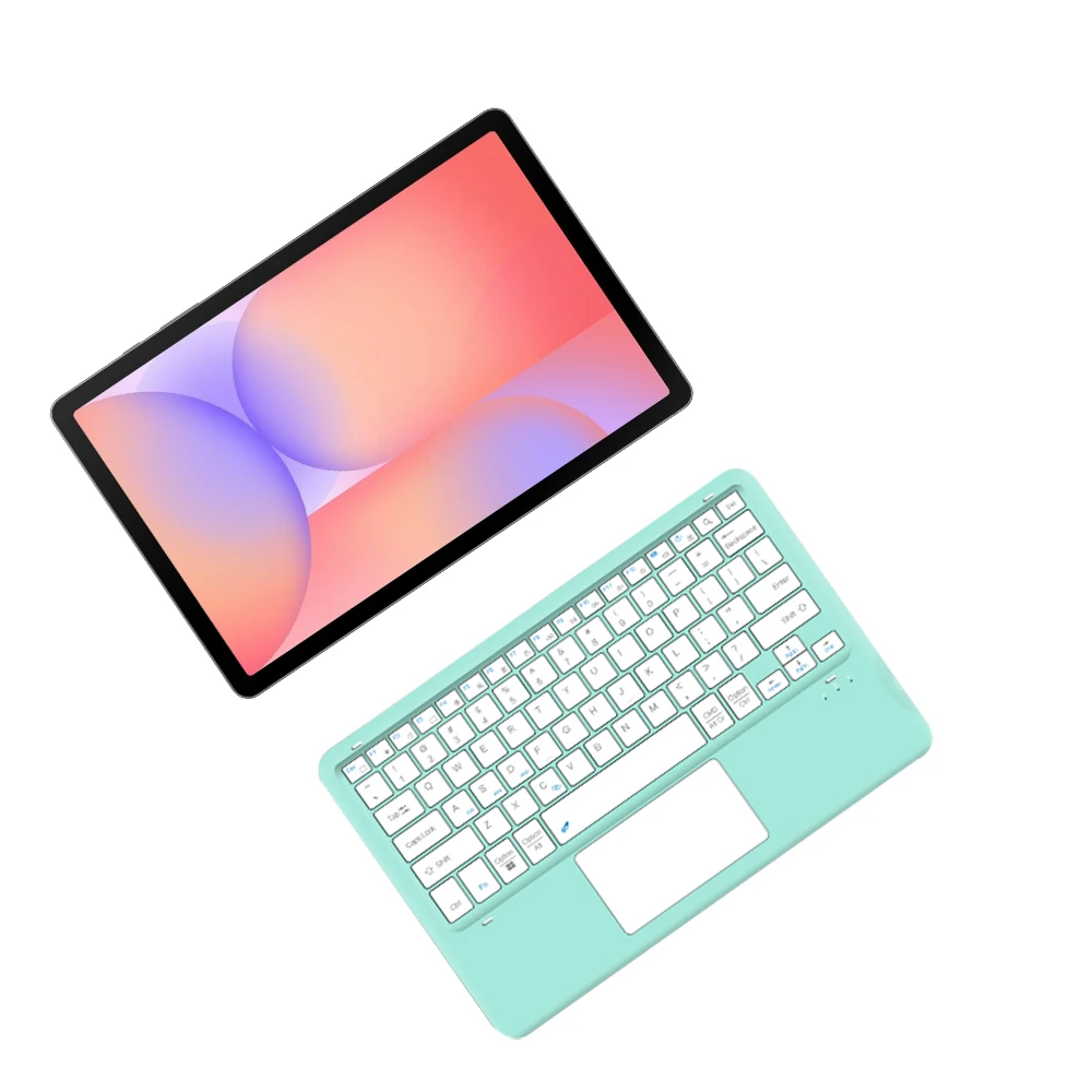 Teclado inalámbrico BT para Samsung Galaxy Tab S10 Lite 2025 S9 FE S7 S8 Plus, teclado táctil para tableta Tab A9 + A8 S7FE - imagen 4