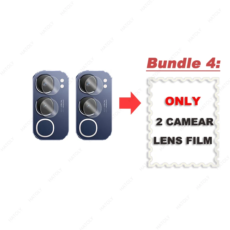 Protector de pantalla de privacidad para vivo Y19s Pro, Protector de lente de cámara de vidrio antiespía para vivo Y19s Pro - imagen 4