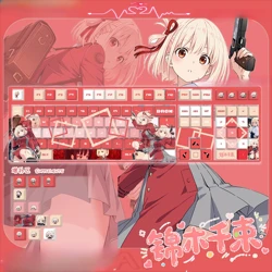 Keycaps PBT de Chisato Nishikigi para teclado mecánico, perfil XDA