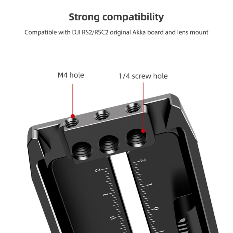Placa de liberación rápida para cardán aleación de aluminio Arca-Swiss reemplazo del adaptador de placa de liberación rápida para DJI Ronin RS2 RSC2 - imagen 3