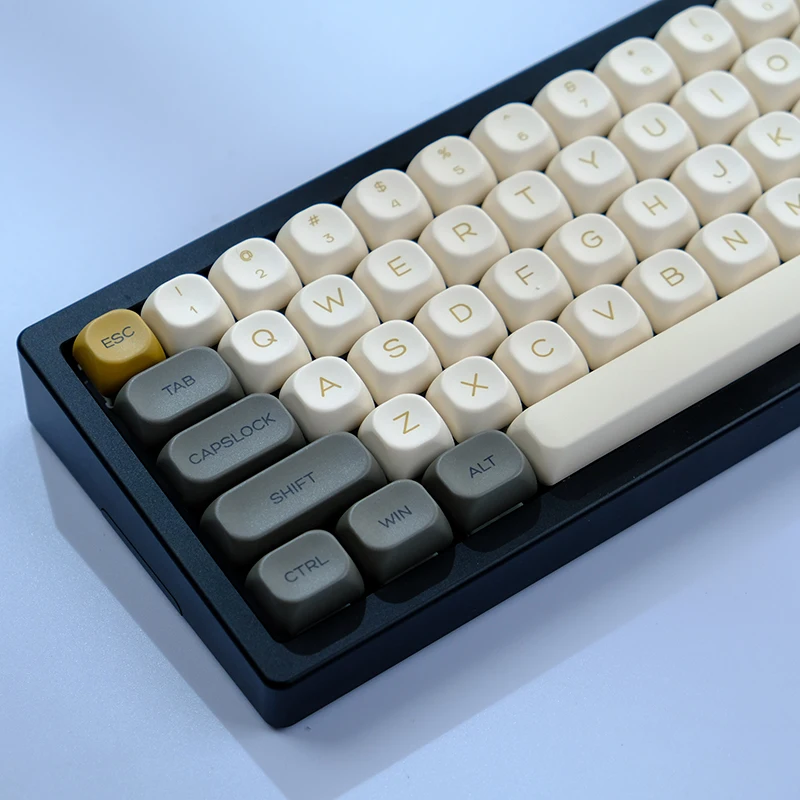 Teclas PBT de perfil Glimmer KOA de 142 teclas para teclado mecánico Mx Switch ISO 7U MAC estilo ruso coreano japonés Keycap GK61