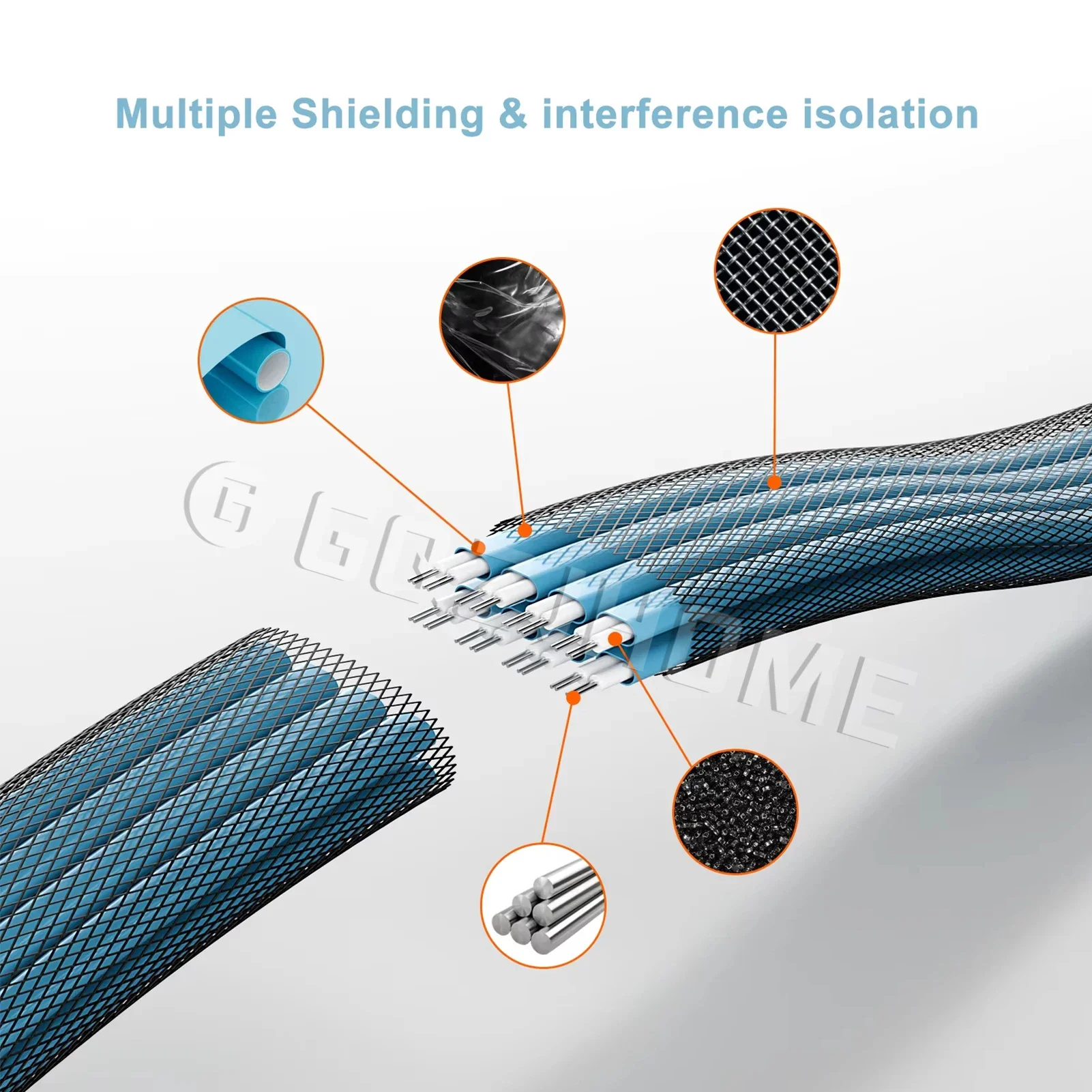 4/6/8 SATA a 4/6/8 sata 4,0 7p hembra 90/180 grados con malla trenzada para servidor ordenador Host SSD SATA Cable adaptador de disco duro - imagen 5