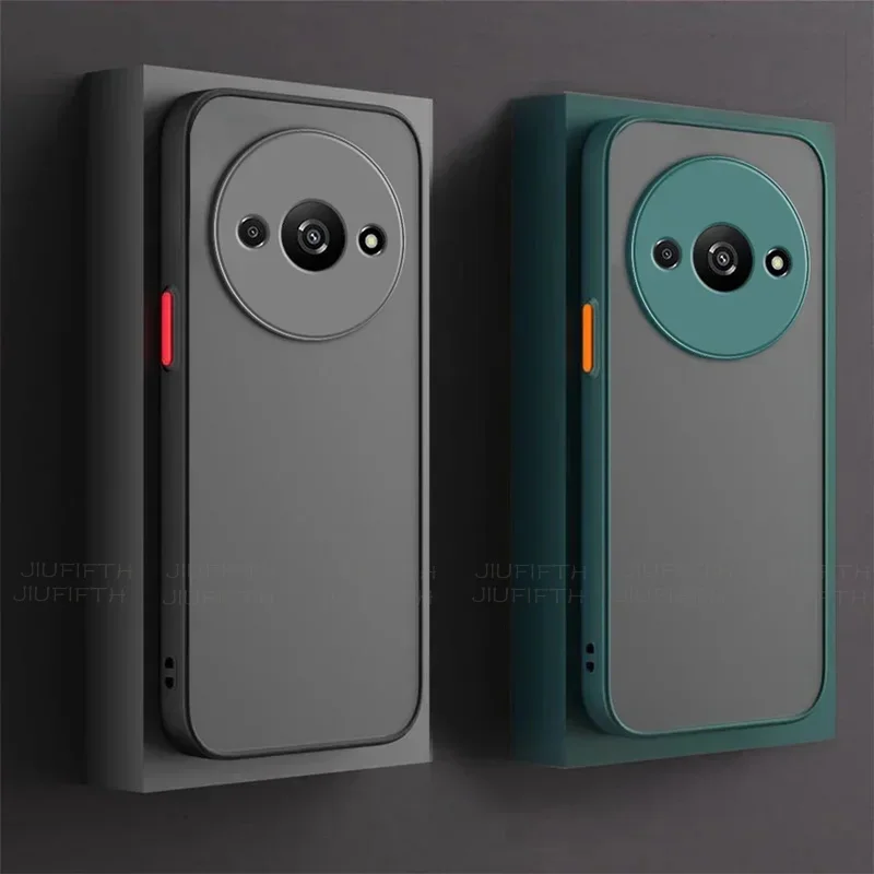 A3X 4G para Xiaomi Redmi A3 funda armadura a prueba de golpes mate suave TPU parachoques transparente cubierta dura CAPA para Xiomi Poco pequeño C61 C 61