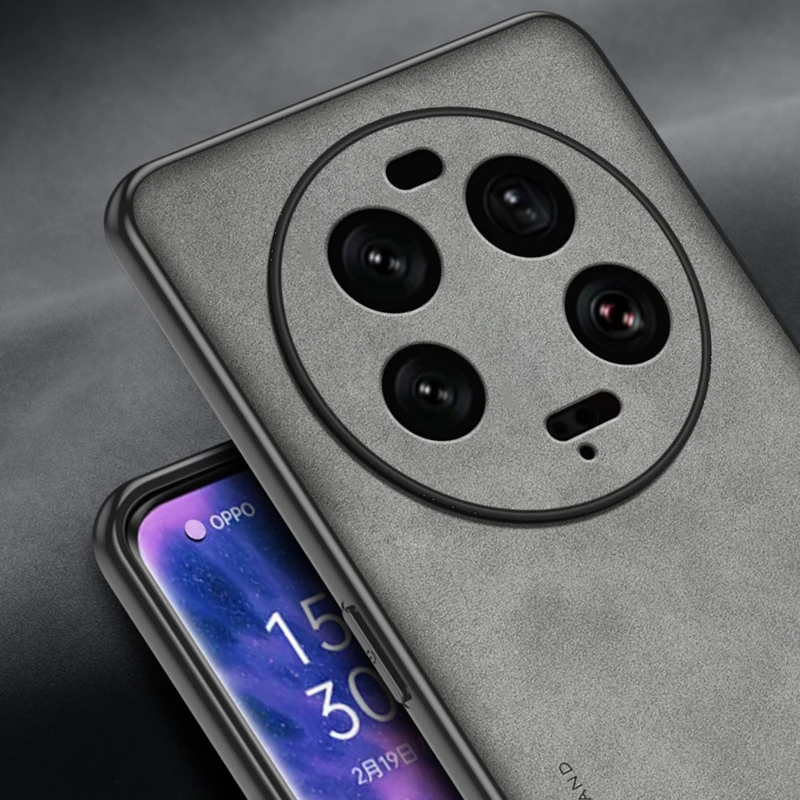 Funda para Xiaomi 15 Ultra lujosa funda de teléfono de piel de oveja para Xiaomi 15ultra Mi 14T 15Pro POCO M7 X7 Pro carcasa de silicona mate - imagen 4