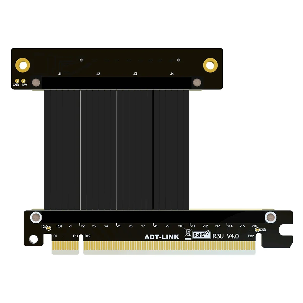 Adaptador de Cable de extensión PCIE 4,0 X16 a X8, soporte de expansión, tarjeta USB, tarjeta de captura, convertidor de tarjeta de red inalámbrica por cable PCIE4.0 - imagen 3